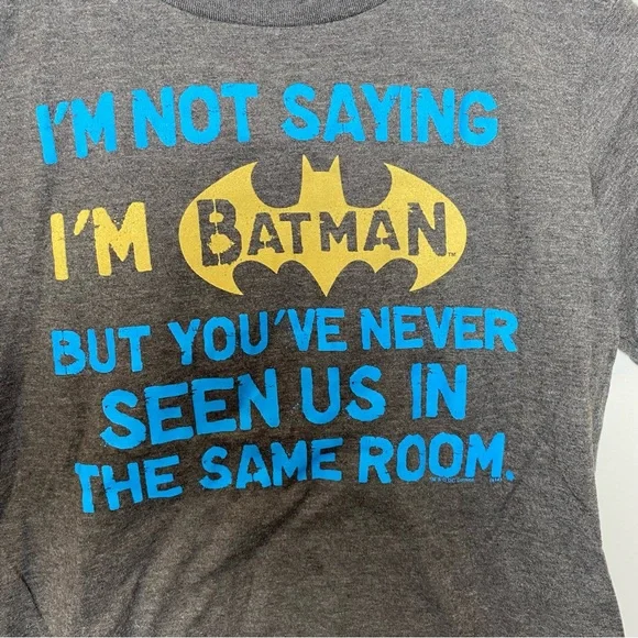“I'm not Saying Im Batman” Youth Unisex T Shirt Small - Picture 6 of 6